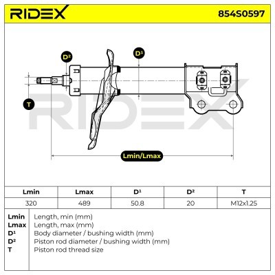 Shock Absorber RIDEX 854S0597 854S0597 - photo 8