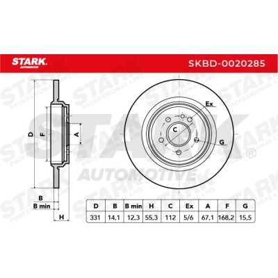 Brake Disc Stark SKBD-0020285 SKBD-0020285 - photo 5