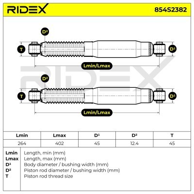 Shock Absorber RIDEX 854S2382 854S2382 - photo 4