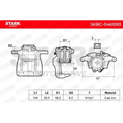 Brake Caliper Stark SKBC-0461093 SKBC-0461093 - photo 6