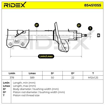 Shock Absorber RIDEX 854S1055 854S1055 - photo 4
