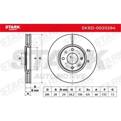 Brake Disc Stark SKBD-0020294 SKBD-0020294 - photo 5