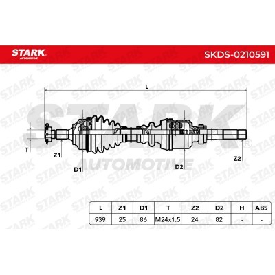 Drive Shaft Stark SKDS-0210591 SKDS-0210591 - photo 7