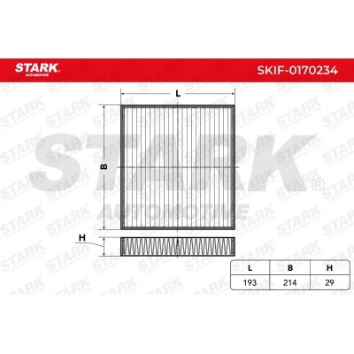 Cabin Air Filter Stark SKIF-0170234 SKIF-0170234 - photo 1