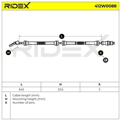 ABS Sensor RIDEX 412W0088 412W0088 - photo 6