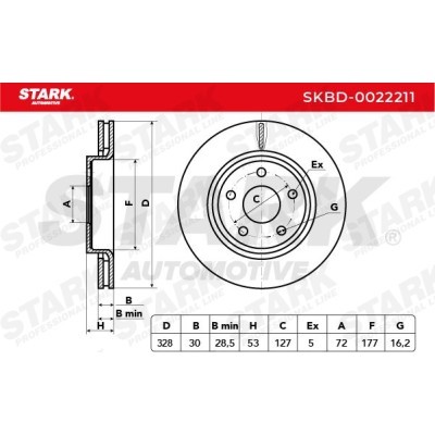 Brake Disc Stark SKBD-0022211 SKBD-0022211 - photo 5