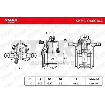 Brake Caliper Stark SKBC-0460104 SKBC-0460104 - photo 4