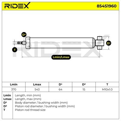 Shock Absorber RIDEX 854S1960 854S1960 - photo 7