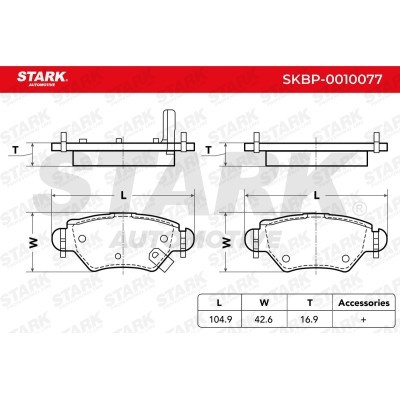 Brake Pads Set Stark SKBP-0010077 SKBP-0010077 - photo 4