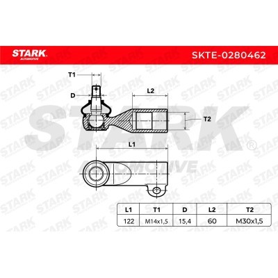 Tie Rod End Stark SKTE-0280462 SKTE-0280462 - photo 5