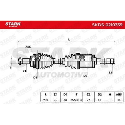 Drive Shaft Stark SKDS-0210339 SKDS-0210339 - photo 3