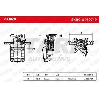 Brake Caliper Stark SKBC-0460749 SKBC-0460749 - photo 6