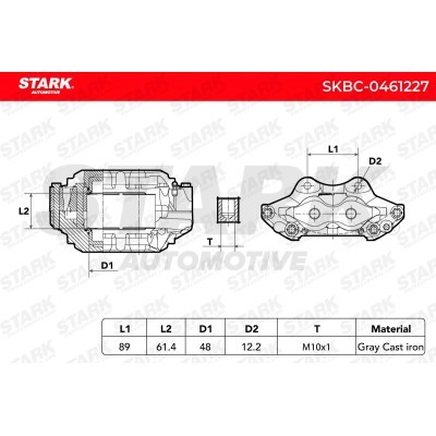Brake Caliper Stark SKBC-0461227 SKBC-0461227 - photo 6