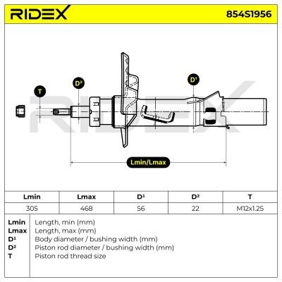 Shock Absorber RIDEX 854S1956 854S1956 - photo 11
