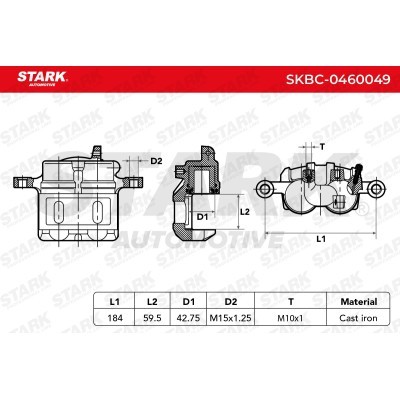 Brake Caliper Stark SKBC-0460049 SKBC-0460049 - photo 4