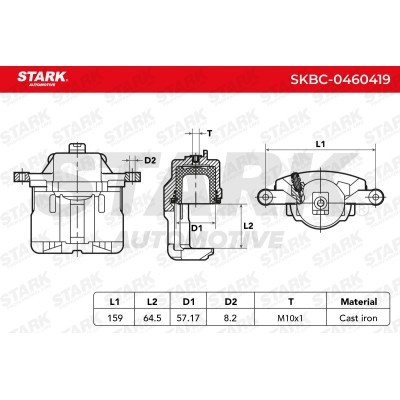 Brake Caliper Stark SKBC-0460419 SKBC-0460419 - photo 4
