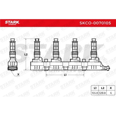 Ignition Coil Stark SKCO-0070105 SKCO-0070105 - photo 4