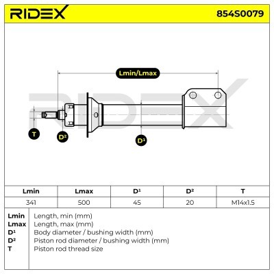 Shock Absorber RIDEX 854S0079 854S0079 - photo 4