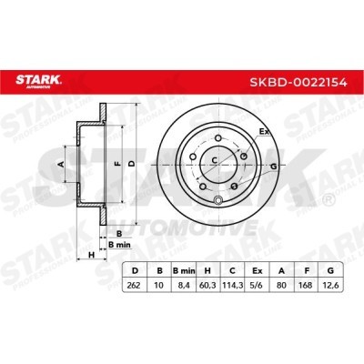 Brake Disc Stark SKBD-0022154 SKBD-0022154 - photo 5