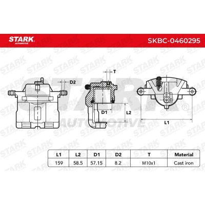 Brake Caliper Stark SKBC-0460295 SKBC-0460295 - photo 6