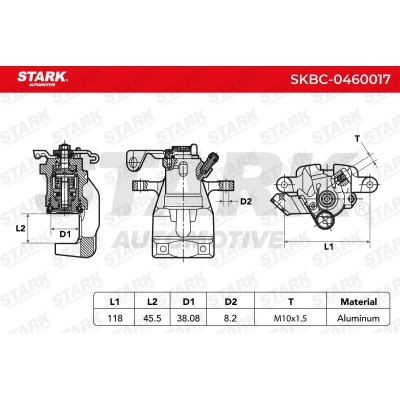 Brake Caliper Stark SKBC-0460017 SKBC-0460017 - photo 3