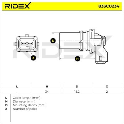 Crankshaft Pulse Sensor RIDEX 833C0234 833C0234 - photo 6