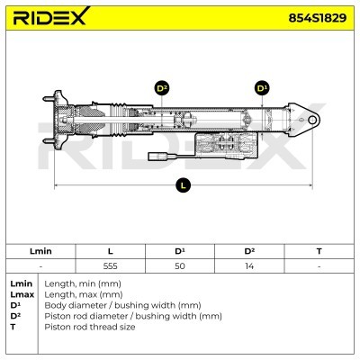 Shock Absorber RIDEX 854S1829 854S1829 - photo 9