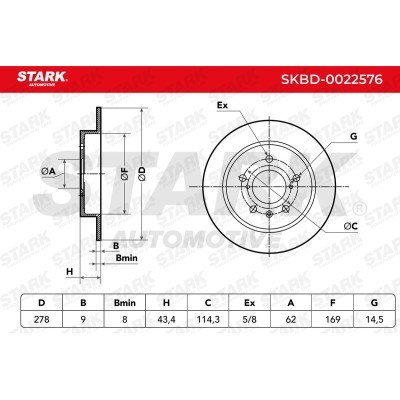 Brake Disc Stark SKBD-0022576 SKBD-0022576 - photo 3