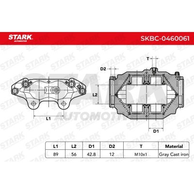 Brake Caliper Stark SKBC-0460061 SKBC-0460061 - photo 4