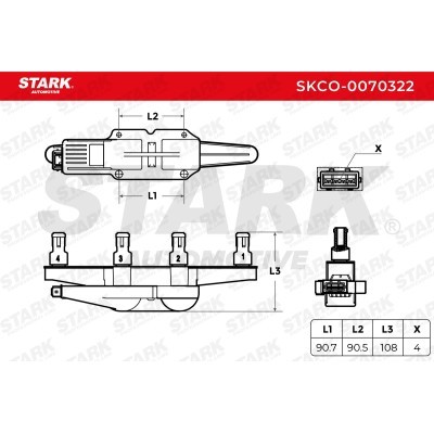 Ignition Coil Stark SKCO-0070322 SKCO-0070322 - photo 5