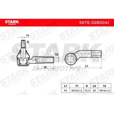 Tie Rod End Stark SKTE-0280041 SKTE-0280041 - photo 5