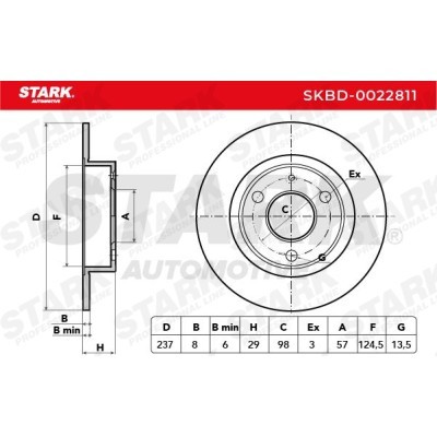 Brake Disc Stark SKBD-0022811 SKBD-0022811 - photo 5