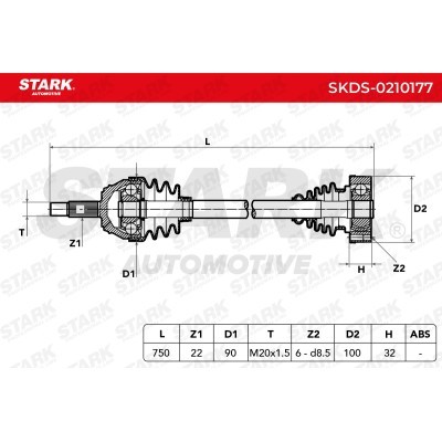Drive Shaft Stark SKDS-0210177 SKDS-0210177 - photo 7