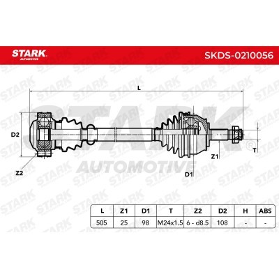 Drive Shaft Stark SKDS-0210056 SKDS-0210056 - photo 5
