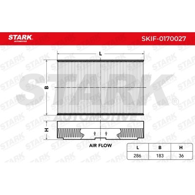 Cabin Air Filter Stark SKIF-0170027 SKIF-0170027 - photo 3