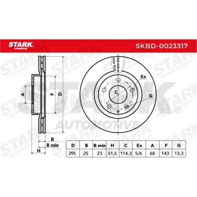 Brake Disc Stark SKBD-0023317 SKBD-0023317 - photo 3