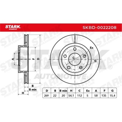 Brake Disc Stark SKBD-0022208 SKBD-0022208 - photo 5
