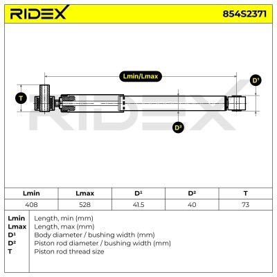 Shock Absorber RIDEX 854S2371 854S2371 - photo 8