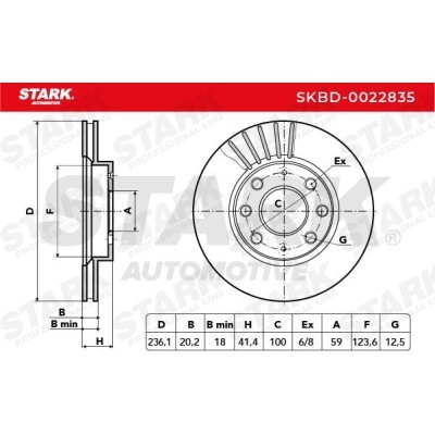 Brake Disc Stark SKBD-0022835 SKBD-0022835 - photo 4