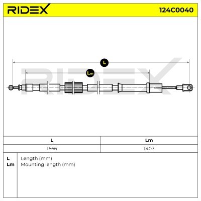 Cable Pull, Parking Brake RIDEX 124C0040 124C0040 - photo 6