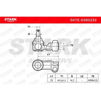 Tie Rod End Stark SKTE-0280232 SKTE-0280232 - photo 5