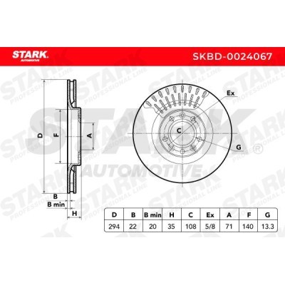 Brake Disc Stark SKBD-0024067 SKBD-0024067 - photo 5