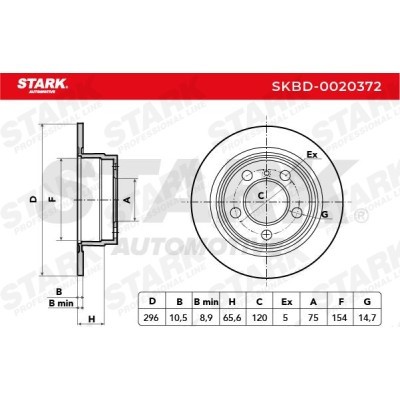 Brake Disc Stark SKBD-0020372 SKBD-0020372 - photo 5