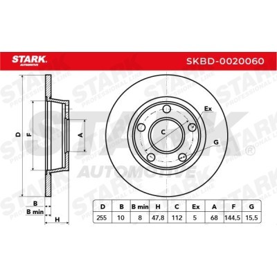 Brake Disc Stark SKBD-0020060 SKBD-0020060 - photo 5