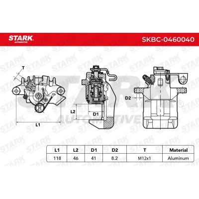 Brake Caliper Stark SKBC-0460040 SKBC-0460040 - photo 2
