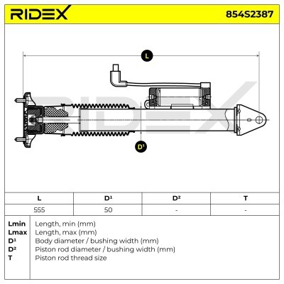 Shock Absorber RIDEX 854S2387 854S2387 - photo 10