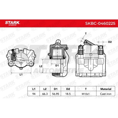 Brake Caliper Stark SKBC-0460225 SKBC-0460225 - photo 8