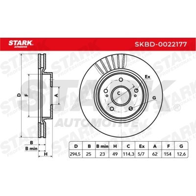 Brake Disc Stark SKBD-0022177 SKBD-0022177 - photo 5