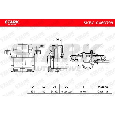 Brake Caliper Stark SKBC-0460799 SKBC-0460799 - photo 5