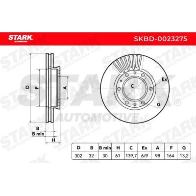 Brake Disc Stark SKBD-0023275 SKBD-0023275 - photo 4